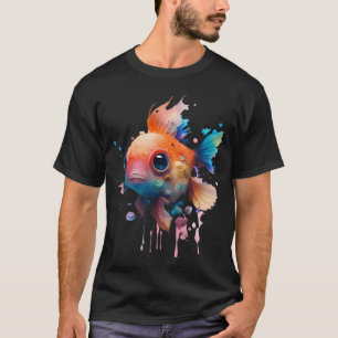 Camiseta Peixes Aquarela Fofos