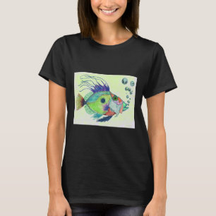 Camiseta Peixes Arte Por Sharon Cummings