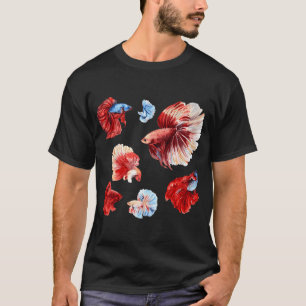 Camiseta Peixes Betta Coloridos