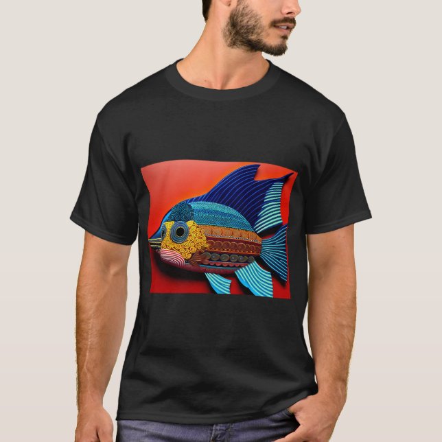 Camiseta Peixes coloridos (Frente)