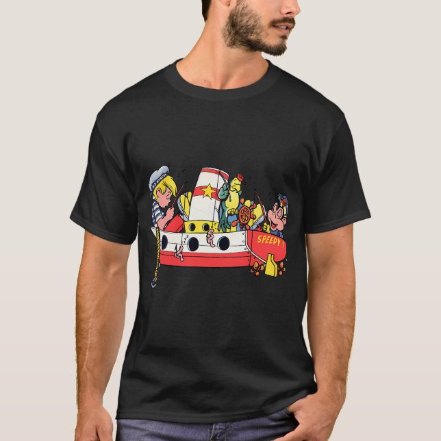 Camiseta Peixes coloridos alegres (Frente)