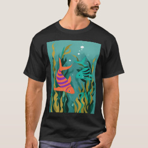 Camiseta Peixes coloridos bonitos