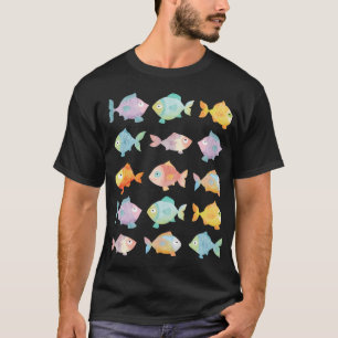 Camiseta Peixes Coloridos Nadando
