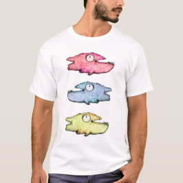 Camiseta Peixes coloridos nadando felizes