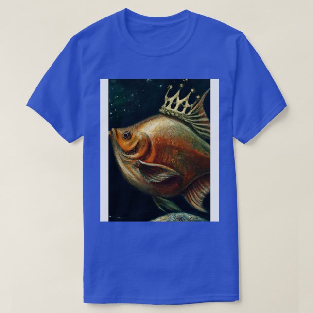 Camiseta Peixes com Coroa 1 (Frente do Design)