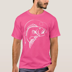 Camiseta Peixes Com Rod De Pesca
