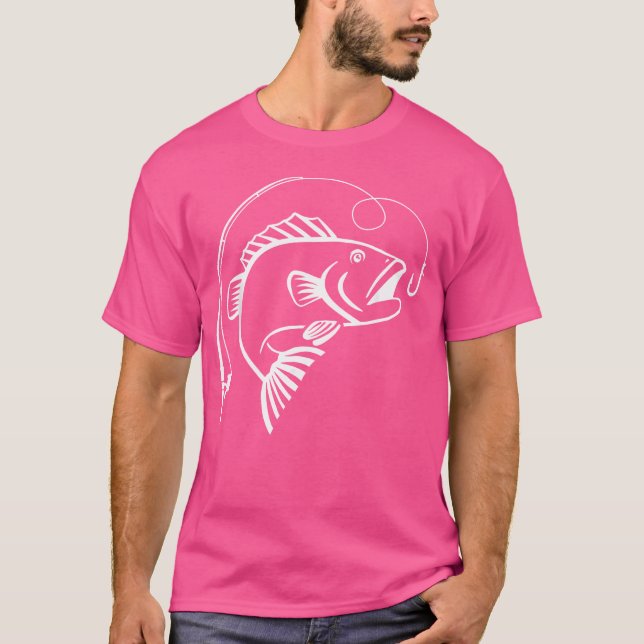 Camiseta Peixes Com Rod De Pesca (Frente)