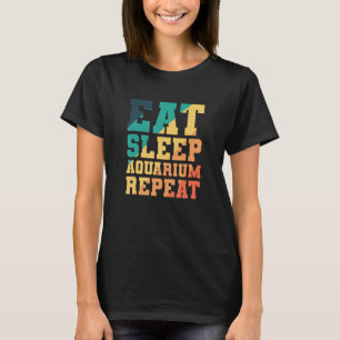 Camiseta Peixes Comem Dormem Aquário Repita