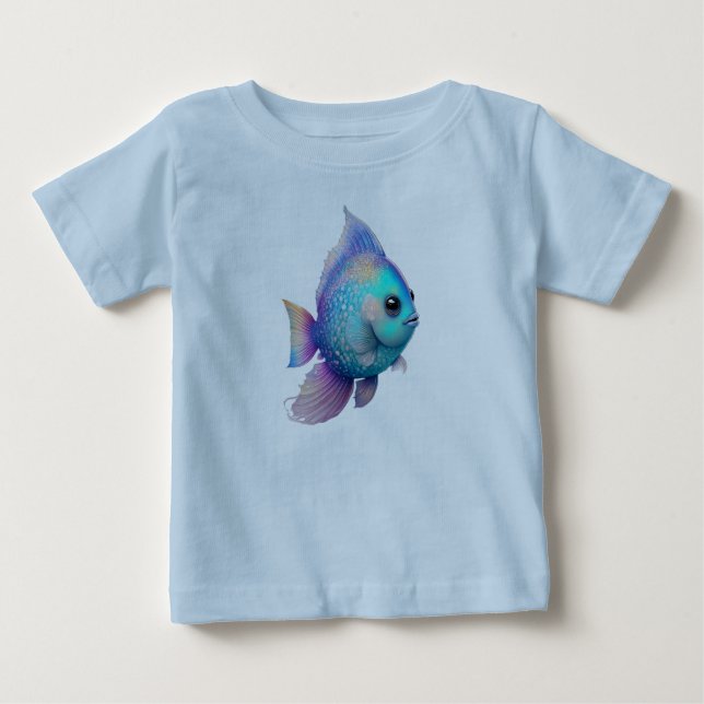 Camiseta Peixes Cores de Cristal (Frente)