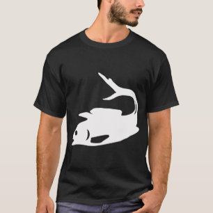 Camiseta Peixes de água doce silhueta, desenhos de animais