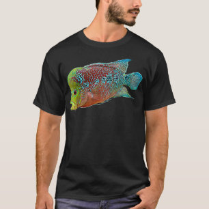 Camiseta Peixes de água fresca aquário de chocos-de-flores
