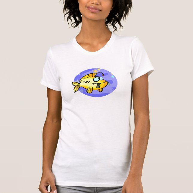 Camiseta Peixes de animação Peixes comendo peixe (Frente)