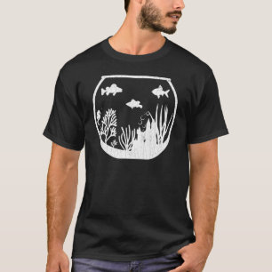 Camiseta Peixes de Aquário Aquarismo Aquarista Gráfico de A