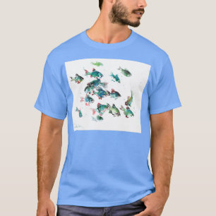 Camiseta Peixes de Aquário de Barb de Tigre