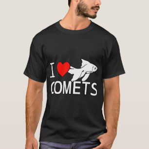 Camiseta Peixes de Aquário Peixes Dourados Cometa Peixes Do