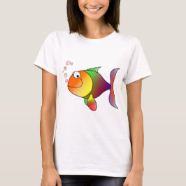 Camiseta Peixes de arco-íris felizes