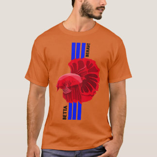 Camiseta Peixes De Betta Vermelha Para Os Conservadores De 