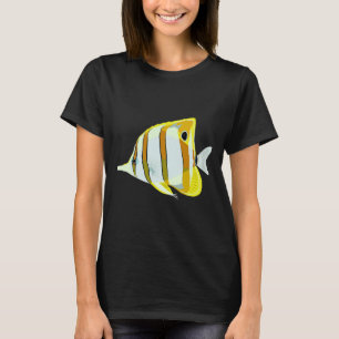 Camiseta Peixes de borboletas marinhas Tropicais