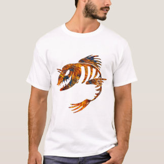 Camiseta Peixes de esqueleto
