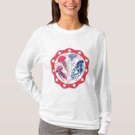 Camiseta Peixes de gelatina coloridos