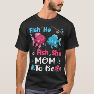 Camiseta Peixes De Gênero Revelam Correspondência Familiar