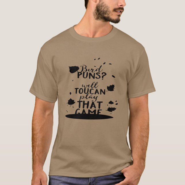 Camiseta Peixes de pássaros jogam engraçado (Frente)