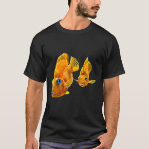 Camiseta Peixes De Pó Vermelho Par De Peixes De Aquário
