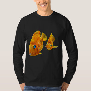 Camiseta Peixes De Pó Vermelho Par De Peixes De Aquário