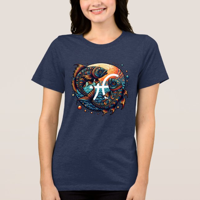 Camiseta Peixes de Sinal de Horóscopo Astrologico Zodiose (Frente)