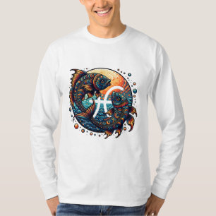 Camiseta Peixes de Sinal de Horóscopo Astrologico Zodiose