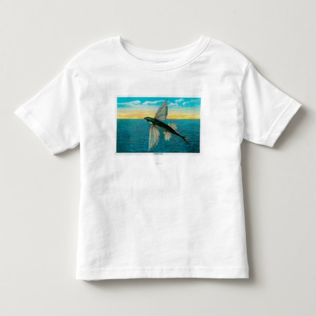 Camiseta Peixes de vôo na ilha de Catalina (Frente)