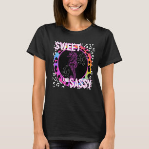 Camiseta Peixes do cavalo-marinho 90s Nostalgia Rainbow Leo