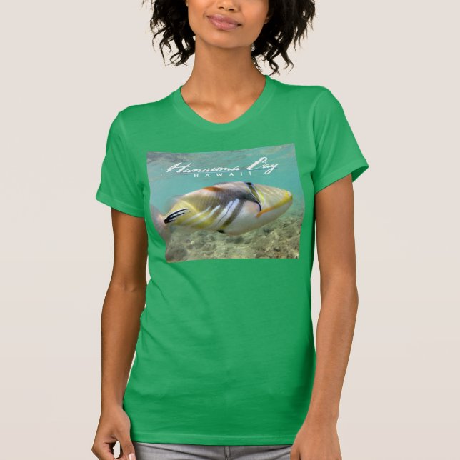 Camiseta Peixes do disparador da baía de Hanauma (Frente)