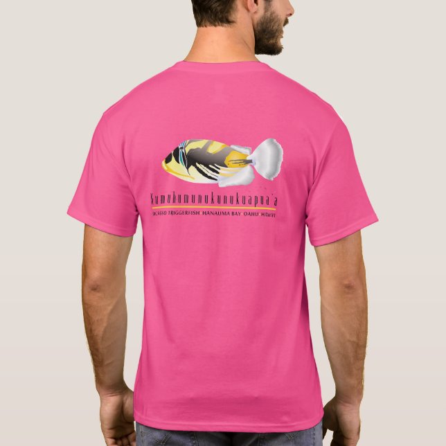 Camiseta Peixes do estado de Havaí - Humuhumunukunukuapua'a (Verso)