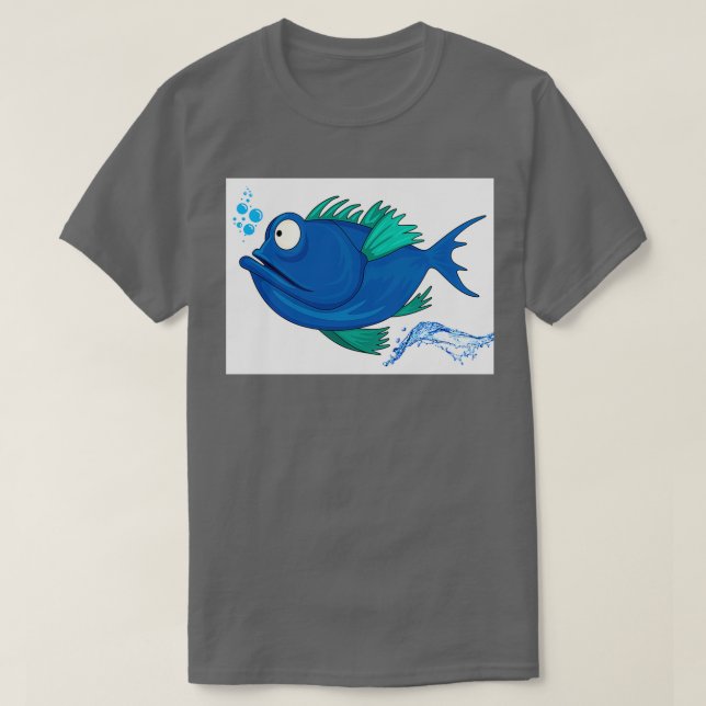 Camiseta Peixes do mar (Frente do Design)