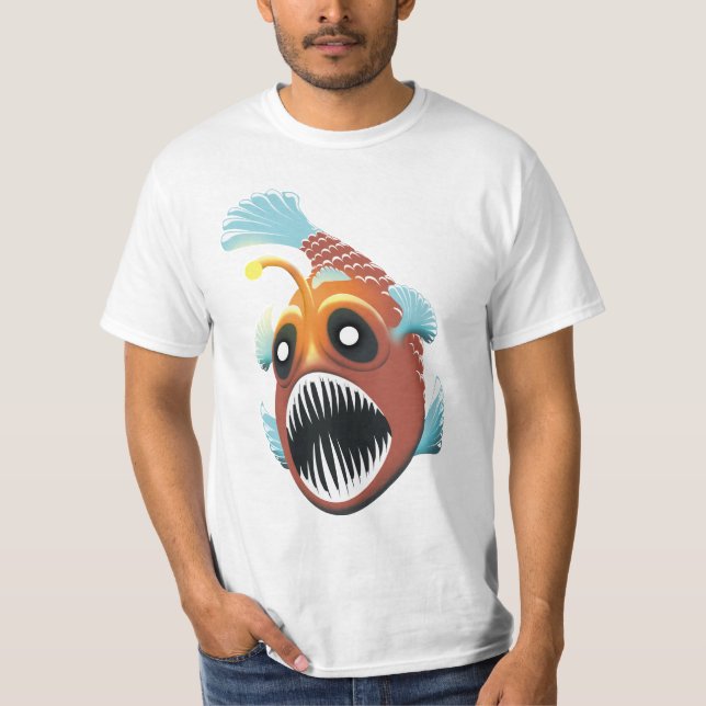 Camiseta Peixes do mar profundo (Frente)