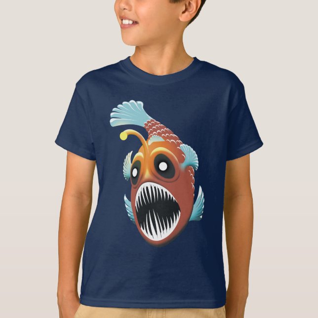 Camiseta Peixes do mar profundo (Frente)