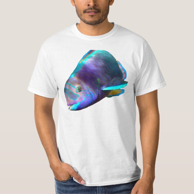 Camiseta Peixes do papagaio de Havaí - Uhu (Frente)