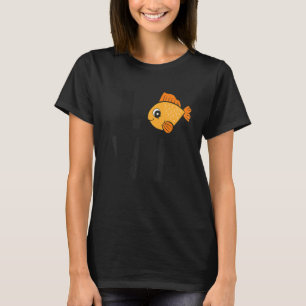 Camiseta Peixes Dourados Amam Aquário Tanque de Peixes Fofo