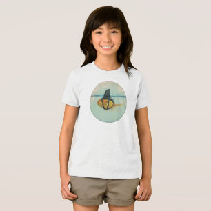Camiseta Peixes dourados com espinha de tubarão