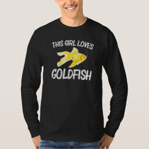 Camiseta Peixes Dourados Para Meninas Mulheres Peixe Dourad