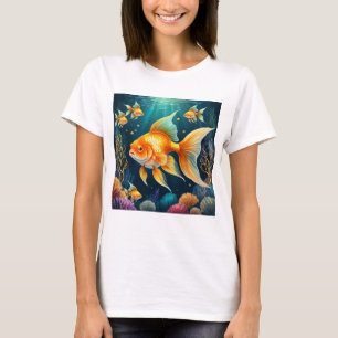Camiseta Peixes Dourados submarinos