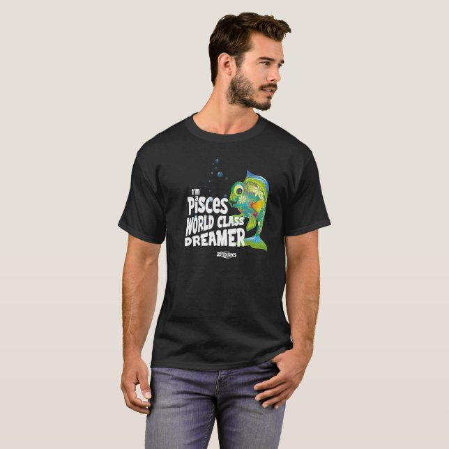 Camiseta Peixes - Dreamer de classe mundial (Frente Completa)