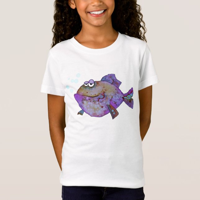 Camiseta Peixes e bolhas (Frente)
