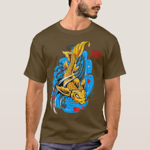 Camiseta peixes e ondas samurai (2)