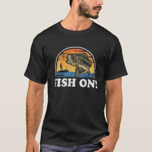 Camiseta Peixes Em Bassas Engraçadas Pescar Vintage Pescad