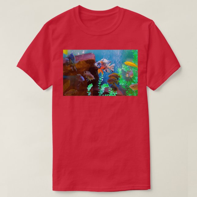 Camiseta Peixes Em Manly Manor (Frente do Design)