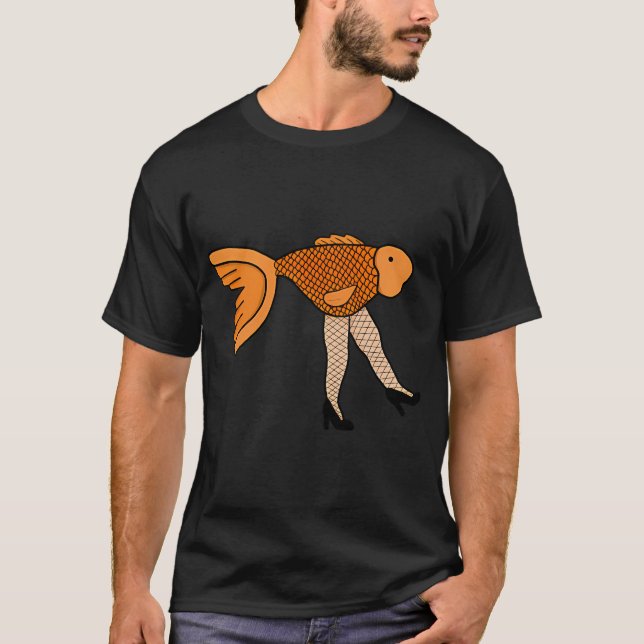 Camiseta Peixes em Meias de Rede (Frente)