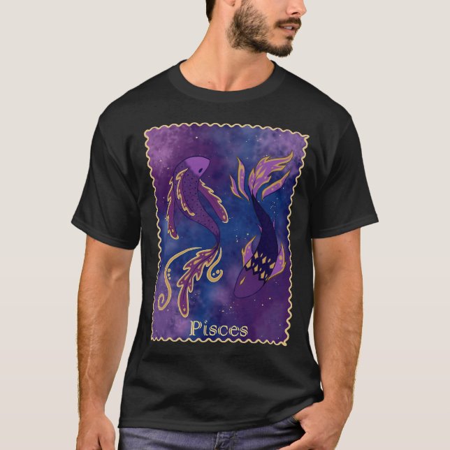 Camiseta Peixes Espaciais (Frente)