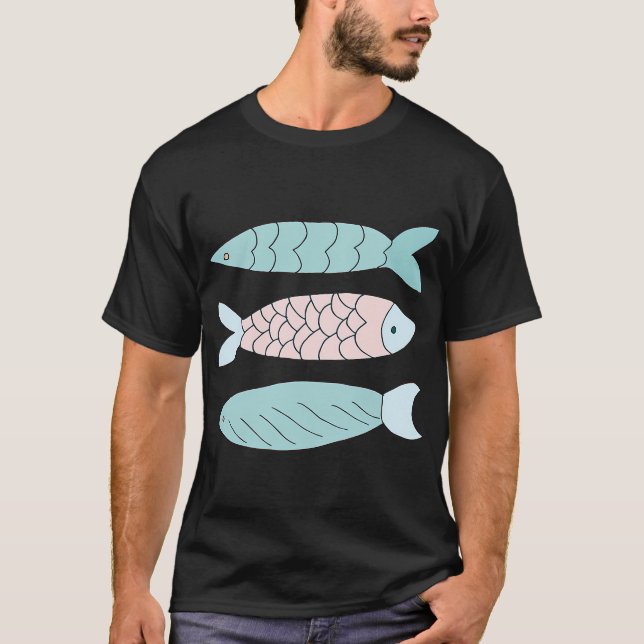 Camiseta Peixes estilo cartoon (Frente)